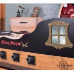 Кровать "Black Pirate" M Ship с ящиками