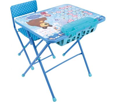 Комплект детской мебели "Маша и медведь" мягкое сиденье КУ2П