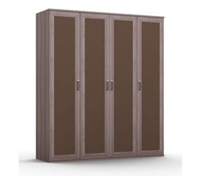 Шкаф для одежды "Gloss" 04 с экокожей"
