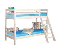 Кровать "Соня" вариант 10 двухъярусная с наклонной лестницей