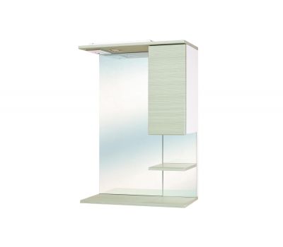 Шкаф-зеркало "Дели Олива" 580 мм со светом (правое)